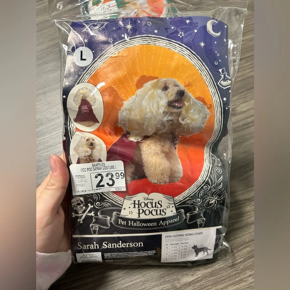 Lot Of 3 Hocus Pocus Dog Costumes Size Large - NWT